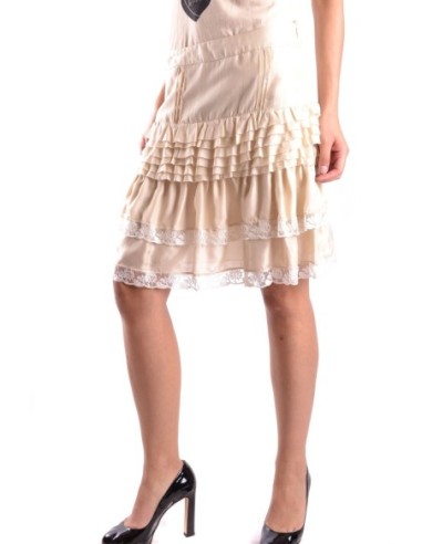 Pinko jupe femme beige soie | choixmode.fr