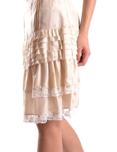 Pinko jupe femme beige soie | choixmode.fr