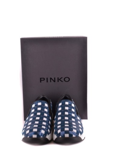 Pinko baskets femme bleu tissu | choixmode.fr
