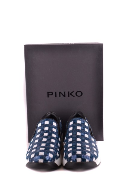 Pinko baskets femme bleu tissu | choixmode.fr