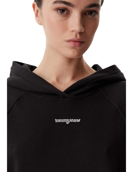 Tommy Jeans sweat femme noir capuche | choixmode.fr