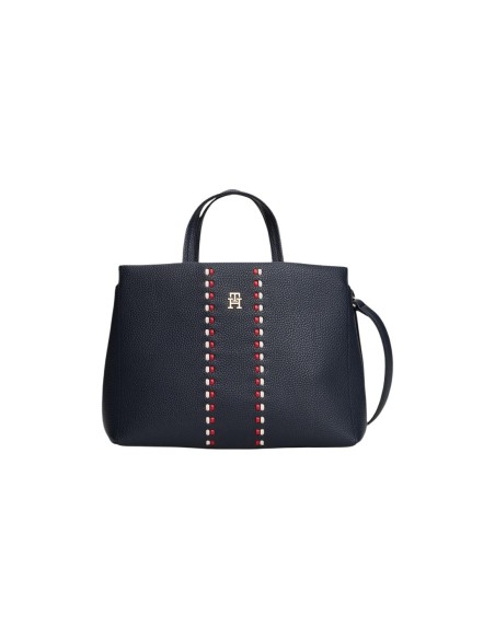 Tommy Hilfiger sac femme bleu satchel | choixmode.fr