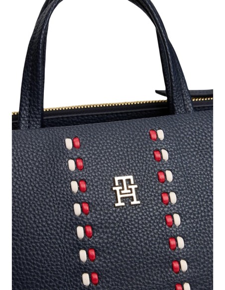 Tommy Hilfiger sac femme bleu satchel | choixmode.fr