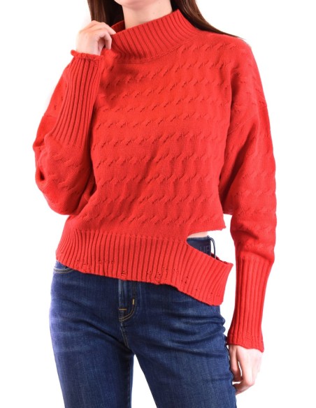 Pinko pull femme rouge col montant | choixmode.fr
