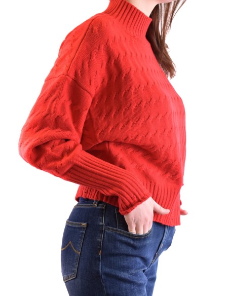 Pinko pull femme rouge col montant | choixmode.fr