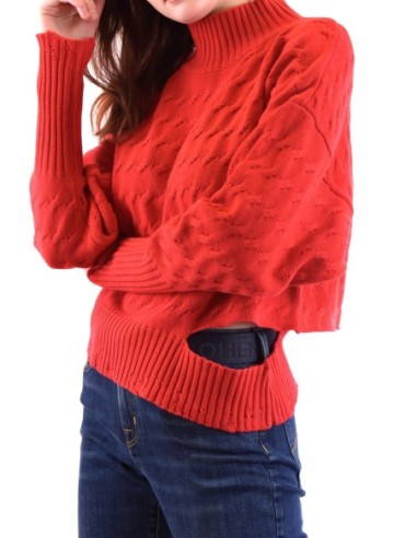 Pinko pull femme rouge col montant | choixmode.fr