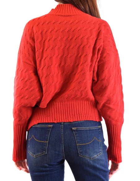 Pinko pull femme rouge col montant | choixmode.fr