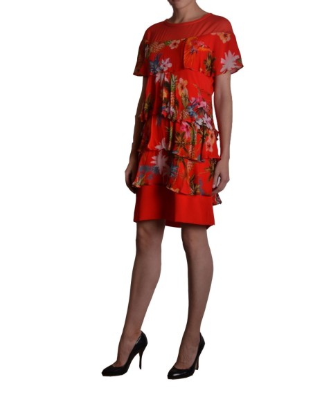 Pinko robe femme rouge imprimée | choixmode.fr