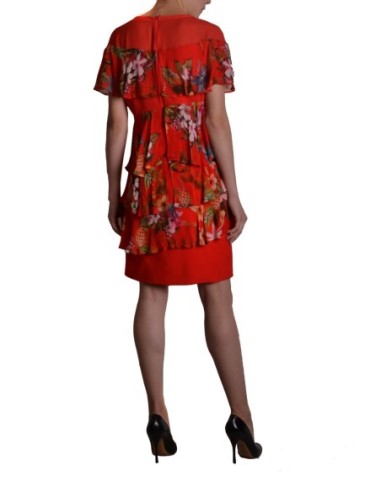 Pinko robe femme rouge imprimée | choixmode.fr
