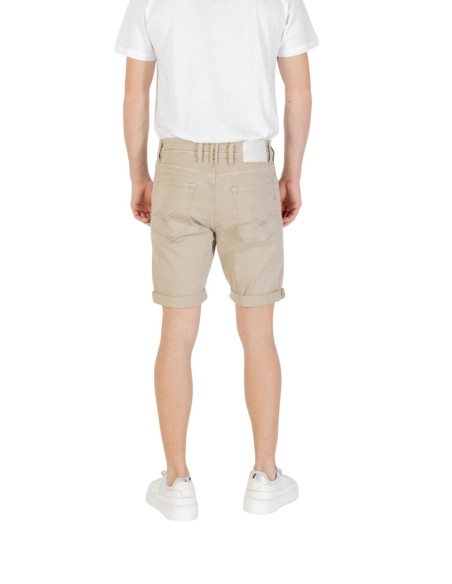 Replay bermuda homme beige coton | choixmode.fr