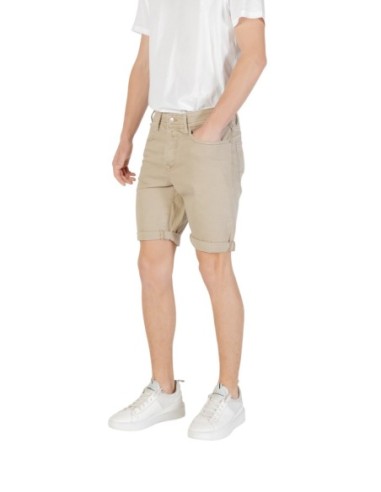 Replay bermuda homme beige coton | choixmode.fr
