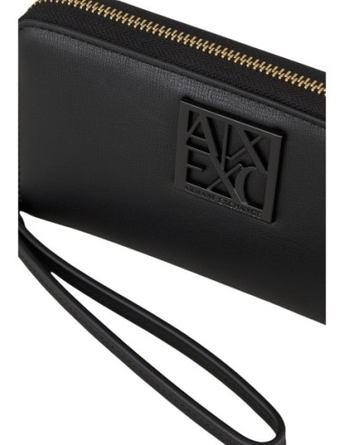 Armani Exchange portefeuille femme noir format long | ChoixMode