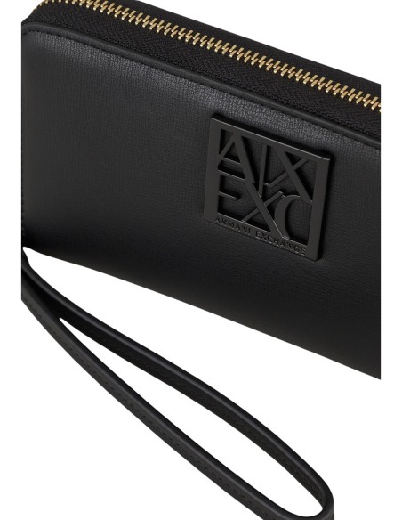 Armani Exchange portefeuille femme noir format long | ChoixMode