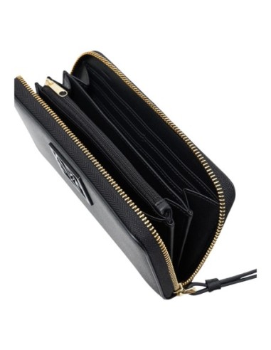 Armani Exchange portefeuille femme noir format long | ChoixMode