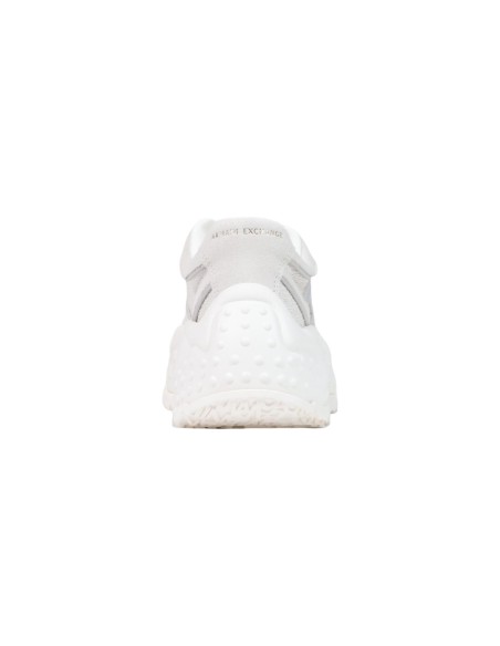 Armani Exchange baskets femme blanches cuir géométrique | ChoixMode