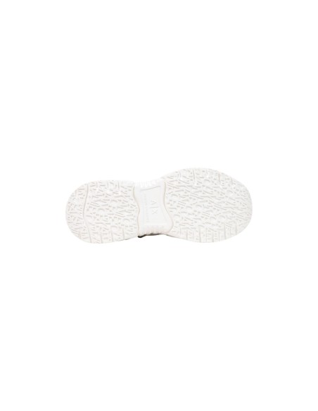 Armani Exchange baskets femme blanches cuir géométrique | ChoixMode