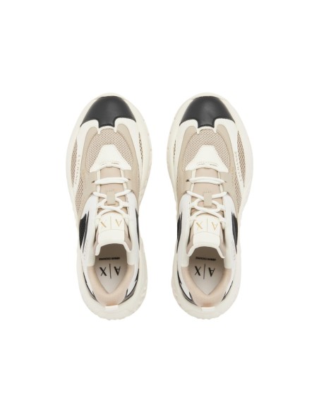 Armani Exchange baskets femme beiges sportives | ChoixMode