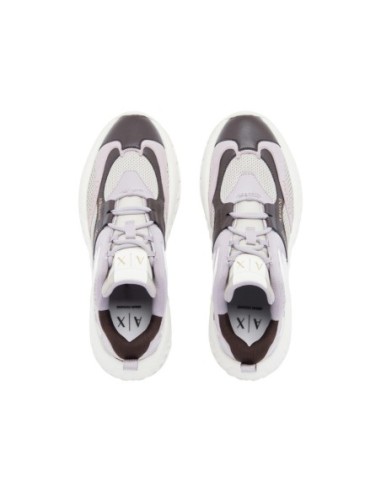 Armani Exchange baskets femme lilas géométriques | ChoixMode