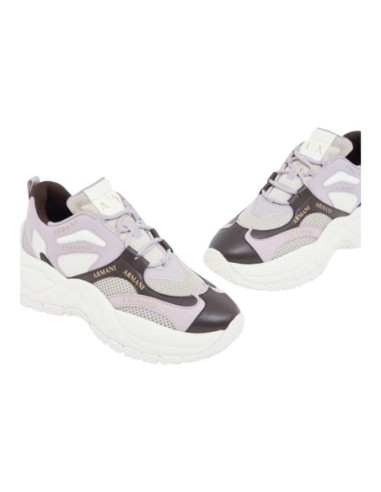Armani Exchange baskets femme lilas géométriques | ChoixMode