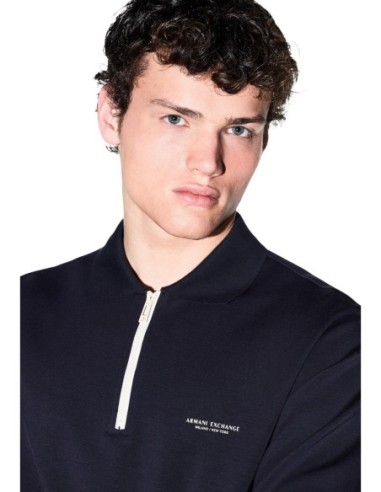 Armani Exchange sweat homme bleu modal stretch | ChoixMode