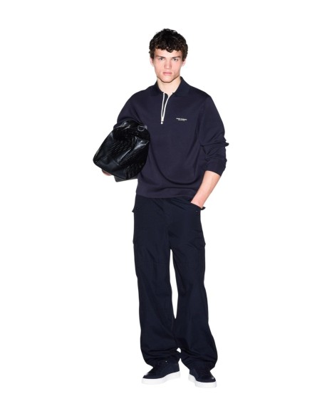 Armani Exchange sweat homme bleu modal stretch | ChoixMode