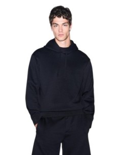 Armani Exchange sweat homme noir capuche lycra | ChoixMode