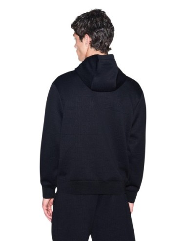 Armani Exchange sweat homme noir capuche lycra | ChoixMode