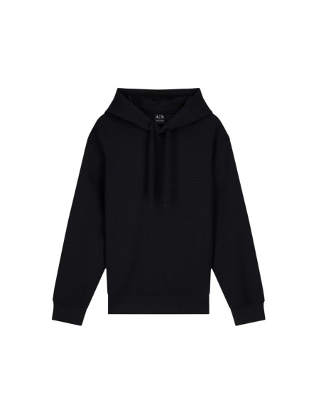 Armani Exchange sweat homme noir capuche lycra | ChoixMode