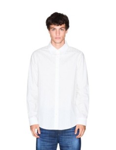 Armani Exchange chemise homme blanche géométrique | ChoixMode