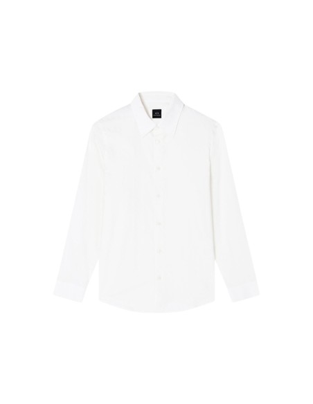 Armani Exchange chemise homme blanche géométrique | ChoixMode