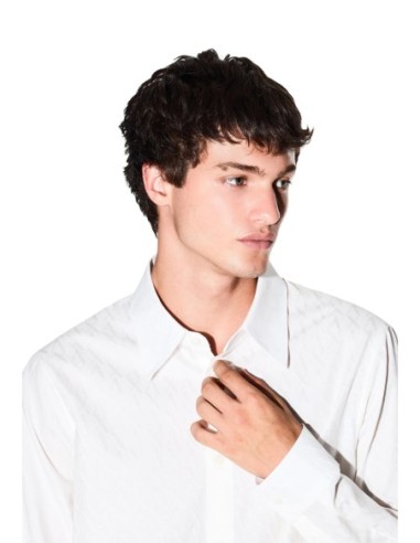 Armani Exchange chemise homme blanche géométrique | ChoixMode