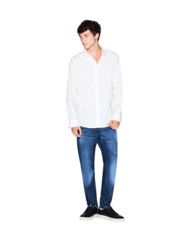 Armani Exchange chemise homme blanche géométrique | ChoixMode