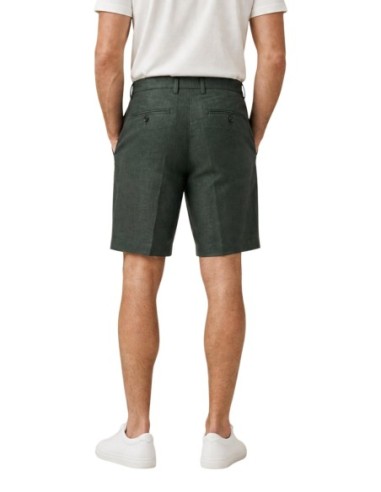 Borghese bermuda homme vert lin Positano | ChoixMode