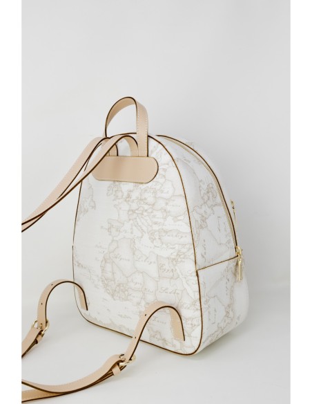 Alviero Martini sac femme blanc imprimé cuir zippé | ChoixMode