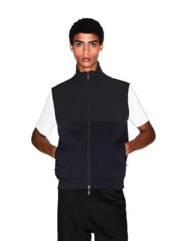 Armani Exchange sweat zippé homme noir poches latérales | ChoixMode