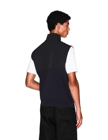 Armani Exchange sweat zippé homme noir poches latérales | ChoixMode