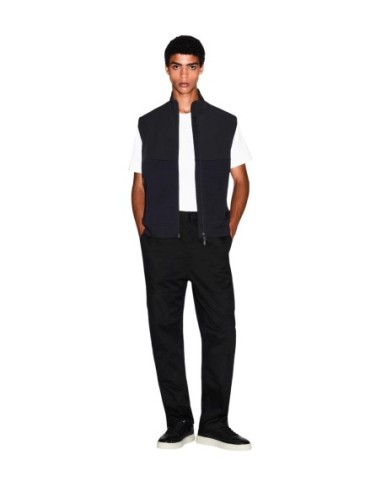 Armani Exchange sweat zippé homme noir poches latérales | ChoixMode