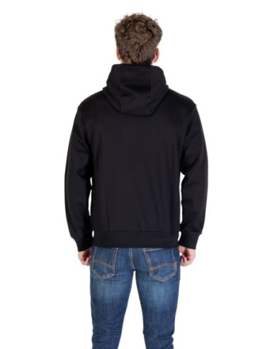 Armani Exchange sweat capuche homme noir imprimé | ChoixMode