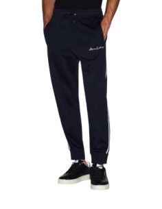 Armani Exchange pantalon homme bleu viscose zip | ChoixMode