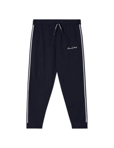Armani Exchange pantalon homme bleu viscose zip | ChoixMode