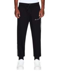 Armani Exchange pantalon homme noir viscose stretch | ChoixMode