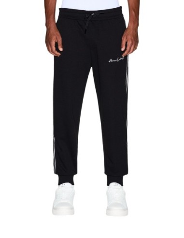 Armani Exchange pantalon homme noir viscose stretch | ChoixMode