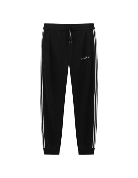 Armani Exchange pantalon homme noir viscose stretch | ChoixMode