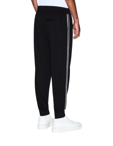 Armani Exchange pantalon homme noir viscose stretch | ChoixMode