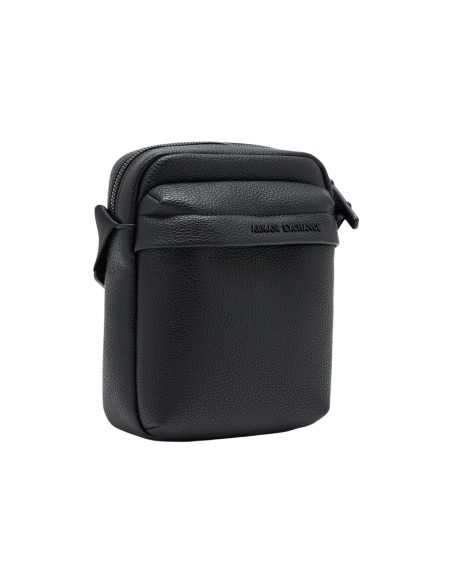 Armani Exchange sac bandoulière homme noir cuir | ChoixMode