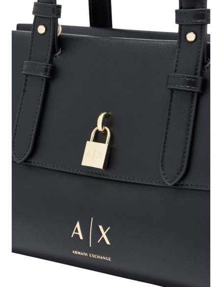Armani Exchange sac femme noir compact zippé | ChoixMode