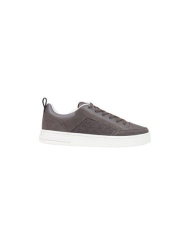 Armani Exchange baskets grises unisexes cuir tissu | ChoixMode