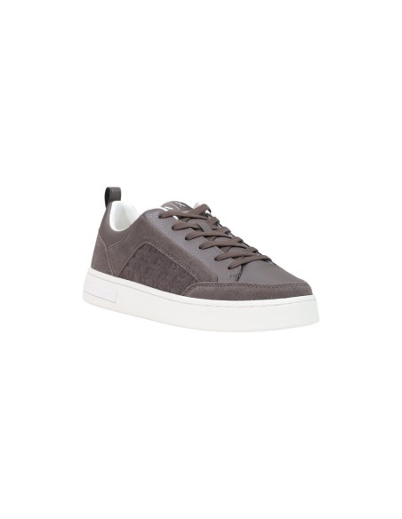 Armani Exchange baskets grises unisexes cuir tissu | ChoixMode