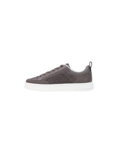 Armani Exchange baskets grises unisexes cuir tissu | ChoixMode