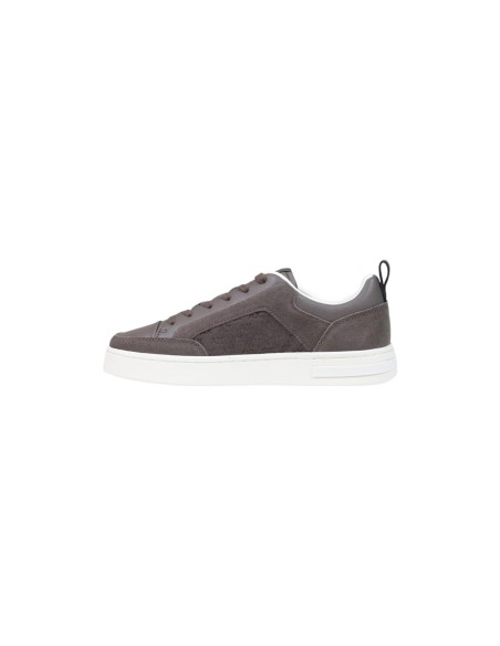 Armani Exchange baskets grises unisexes cuir tissu | ChoixMode